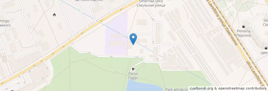 Mapa de ubicacion de Дента-Эль en Rusland, Centraal Federaal District, Moskou, Северный Административный Округ, Район Левобережный.