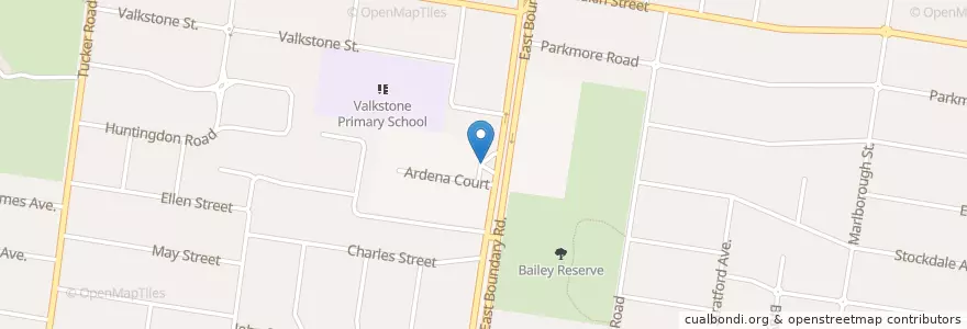 Mapa de ubicacion de Coles Express en Australia, Victoria, City Of Glen Eira.