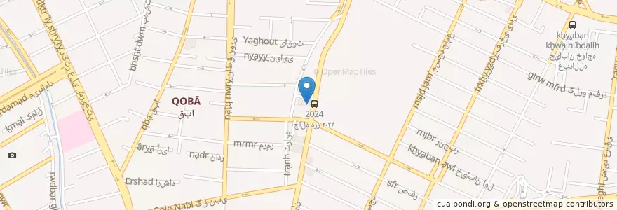 Mapa de ubicacion de پیتزا هات en 이란, 테헤란, شهرستان تهران, 테헤란, بخش مرکزی شهرستان تهران.