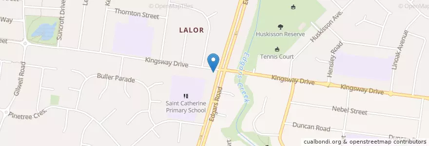 Mapa de ubicacion de Kingsway Drive Medical Clinic en Australia, Victoria, City Of Whittlesea.