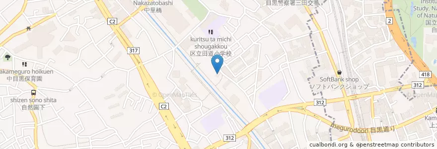 Mapa de ubicacion de エネオス en Japonya, 東京都, 目黒区.