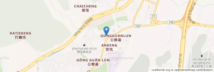 Mapa de ubicacion de 安康公共托育中心 en Taiwan, 新北市, 新店區.