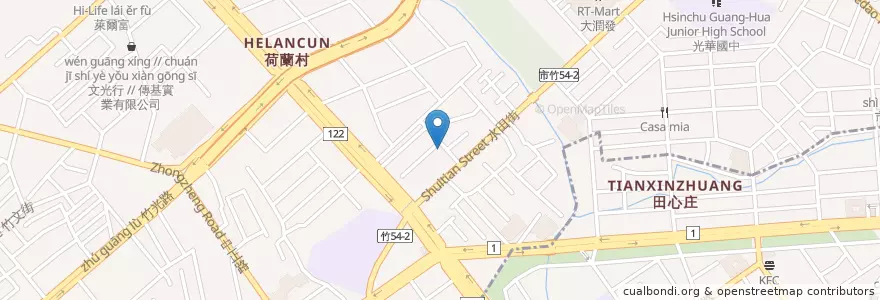 Mapa de ubicacion de 實物生活 x 攪攪雜食舖 en تايوان, مقاطعة تايوان, سين شو, 北區.