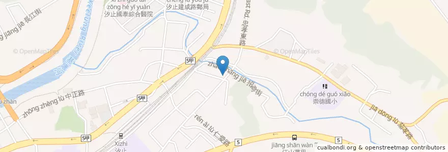 Mapa de ubicacion de 皇后義大利窯烤披薩 en Taiwan, 新北市, 汐止區.