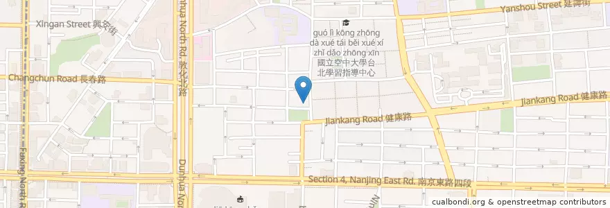 Mapa de ubicacion de Leisure Cafe en Taiwan, New Taipei, Taipei, Songshan District.