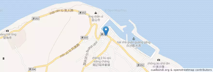Mapa de ubicacion de 介玉嬤早餐 en 台湾.