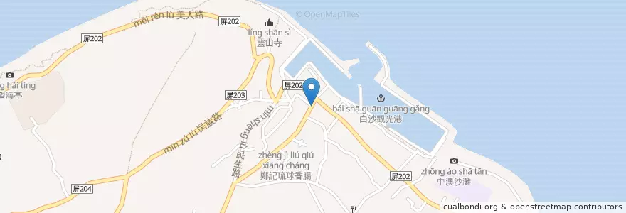 Mapa de ubicacion de 小籠包 en Tayvan.