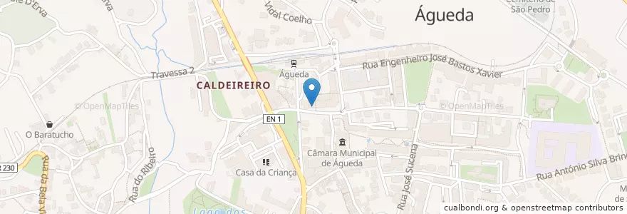 Mapa de ubicacion de Dentárias V - Promed en 葡萄牙, Aveiro, Centro, Baixo Vouga, Águeda, Águeda E Borralha.