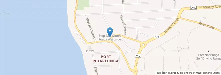 Mapa de ubicacion de Agatha's Licensed Cafe en Australia, Australia Meridional, Adelaide.