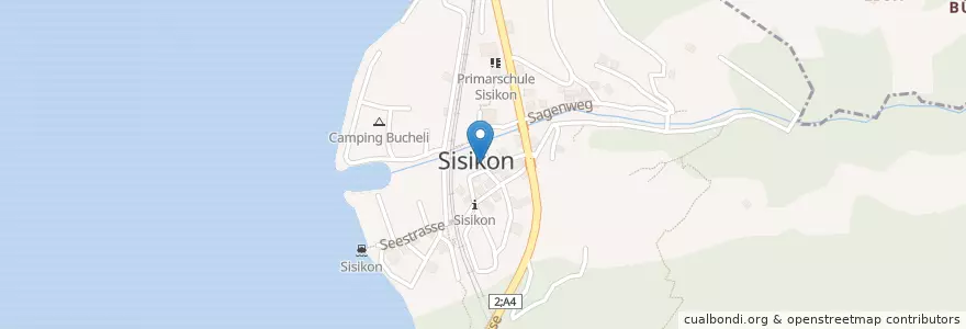 Mapa de ubicacion de Zum Bären en Schweiz/Suisse/Svizzera/Svizra, Uri, Sisikon.