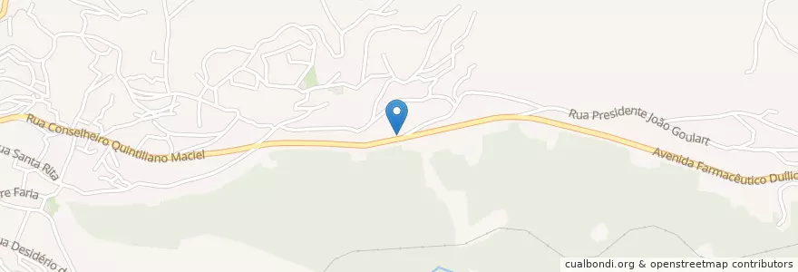 Mapa de ubicacion de Chafariz do Taquaral en Brezilya, Güneydoğu Bölgesi, Minas Gerais, Microrregião Ouro Preto, Região Geográfica Intermediária De Belo Horizonte, Ouro Preto.