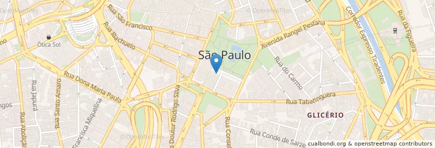 Mapa de ubicacion de Santander en Brazil, Southeast Region, São Paulo, Região Geográfica Intermediária De São Paulo, Região Metropolitana De São Paulo, Região Imediata De São Paulo, São Paulo.