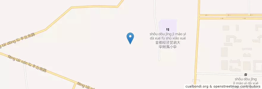Mapa de ubicacion de 特来电-北京新兴际华人才学院充电站 en China, Peking, Hebei, 丰台区.