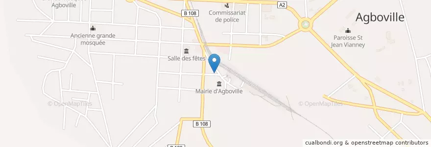 Mapa de ubicacion de La Caisse d'Épargne en 科特迪瓦, Lagunes, Agnéby-Tiassa.