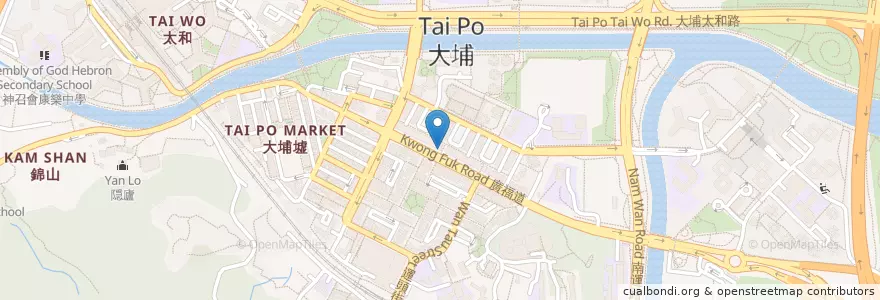 Mapa de ubicacion de 許氏兄弟 en Китай, Гонконг, Гуандун, Новые Территории, 大埔區 Tai Po District.
