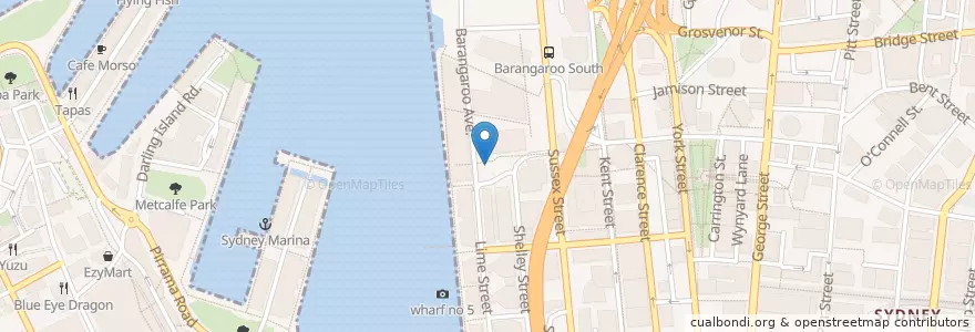 Mapa de ubicacion de Joe & The Juice en Australie, Nouvelle Galles Du Sud, Sydney.