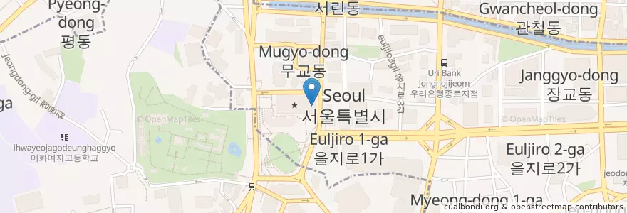 Mapa de ubicacion de 맘스터치 en Corea Del Sud, Seul.