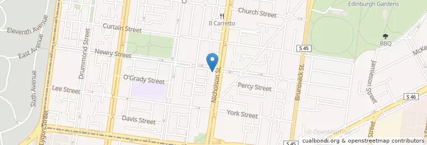 Mapa de ubicacion de Wonder Smiles en Austrália, Victoria, City Of Yarra.