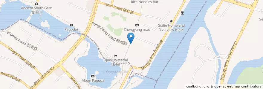 Mapa de ubicacion de 泰美麗 en 中国, 広西チワン族自治区, 桂林市.