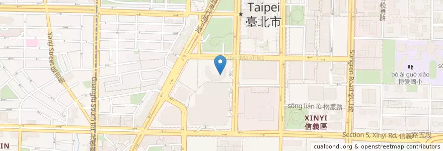 Mapa de ubicacion de 彩日本料理 en تايوان, تايبيه الجديدة, تايبيه, 信義區.