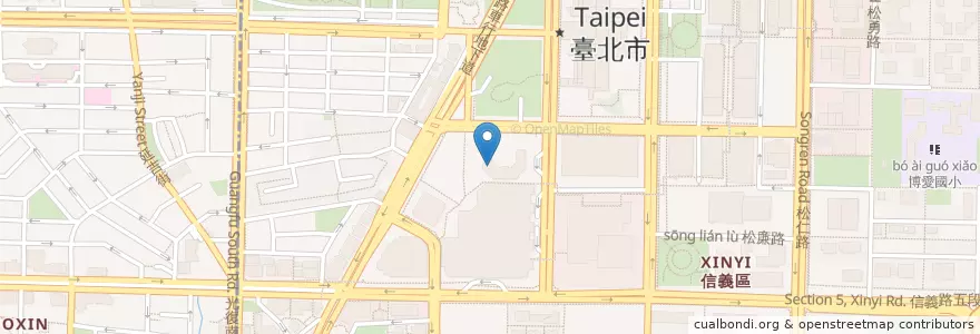 Mapa de ubicacion de Cheers 歡飲廊 en Taiwan, 新北市, Taipé, 信義區.