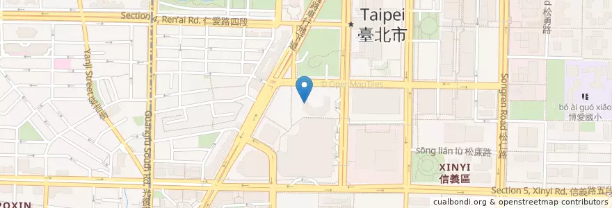 Mapa de ubicacion de Ziga Zaga en تايوان, تايبيه الجديدة, تايبيه, 信義區.