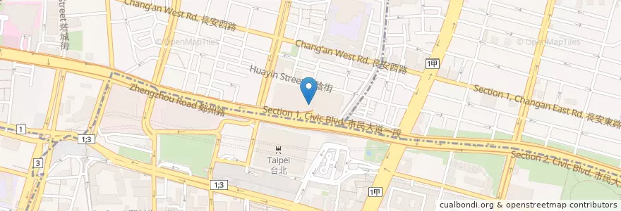 Mapa de ubicacion de 銀座杏子豬排 en 臺灣, 新北市, 臺北市.