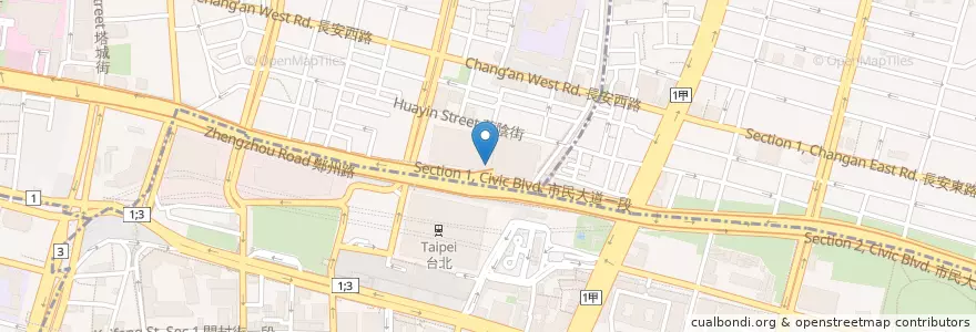 Mapa de ubicacion de 廣安階 en Taiwan, Neu-Taipeh, Taipeh.