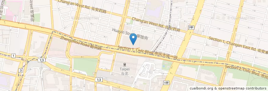 Mapa de ubicacion de 明德素食園 en 臺灣, 新北市, 臺北市.