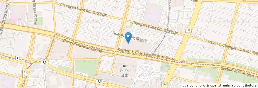Mapa de ubicacion de 聖加南洋小品 en تايوان, تايبيه الجديدة, تايبيه.
