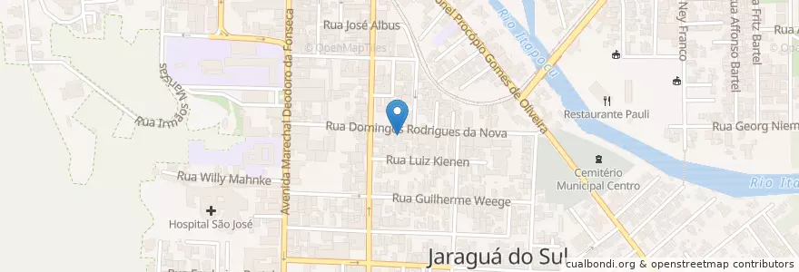Mapa de ubicacion de The John American Pub en برزیل, منطقه جنوب برزیل, سانتا کاتارینا, Região Geográfica Intermediária De Joinville, Microrregião De Joinville, Jaraguá Do Sul.