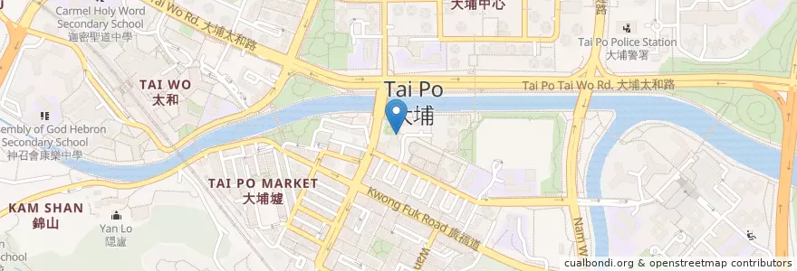 Mapa de ubicacion de 富‧盈門 The Golden Gate en China, Hong Kong, Guangdong, Wilayah Baru, 大埔區 Tai Po District.