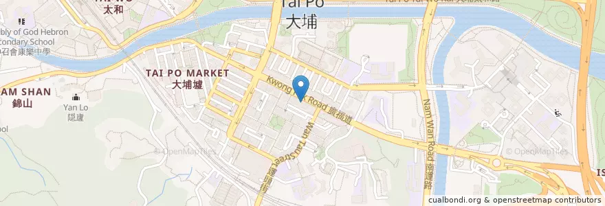 Mapa de ubicacion de 馬兆熙牙科醫生 en 中国, 香港 Hong Kong, 广东省, 新界 New Territories, 大埔區 Tai Po District.