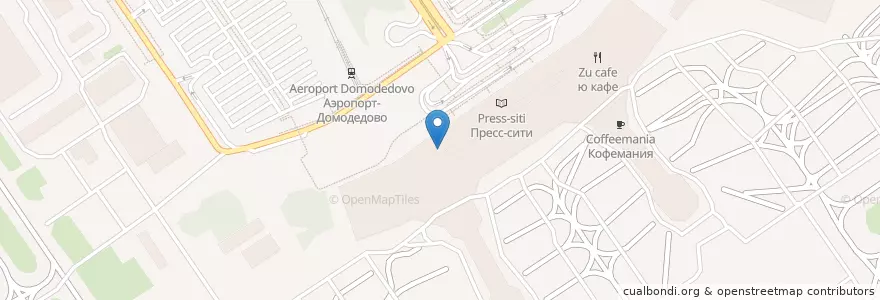Mapa de ubicacion de Аеропорт Домодедово en Russia, Distretto Federale Centrale, Oblast' Di Mosca, Городской Округ Домодедово.