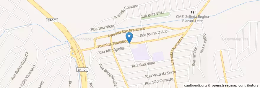 Mapa de ubicacion de Restaurante Fino Paladar en 브라질, 남동지방, 이스피리투산투, Região Geográfica Intermediária De Vitória, Região Metropolitana Da Grande Vitória, Microrregião Vitória, Serra.