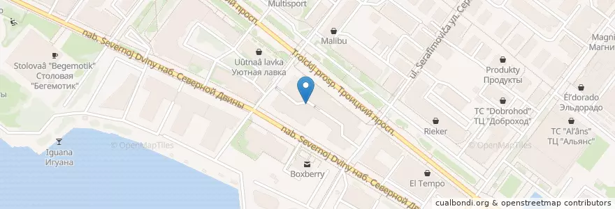 Mapa de ubicacion de Star Donuts en Russia, Northwestern Federal District, Arkhangelsk Oblast, Primorsky District, Городской Округ Архангельск.