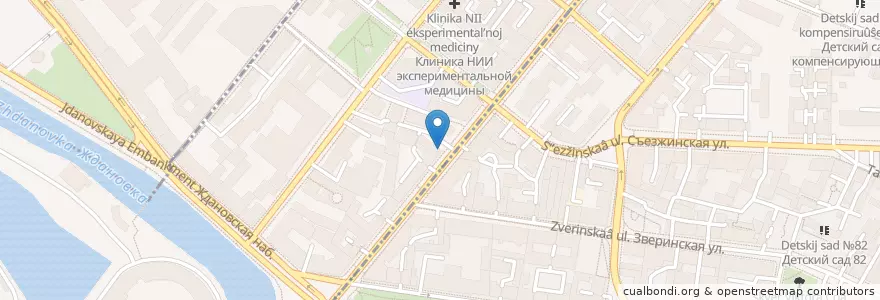 Mapa de ubicacion de Вита Экспресс en Russia, Northwestern Federal District, Leningrad Oblast, Saint Petersburg, Petrogradsky District, Петровский Округ.