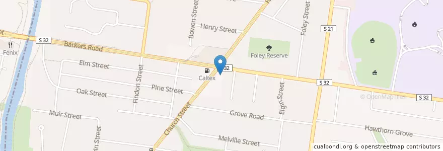Mapa de ubicacion de Beehive en Austrália, Victoria, City Of Boroondara.