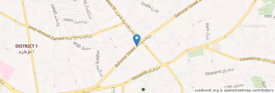 Mapa de ubicacion de داروخانه شبانه روزی دکتر صلاحی en Иран, Тегеран, شهرستان شمیرانات, Тегеран, بخش رودبار قصران.