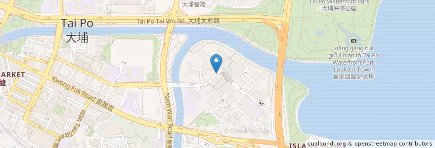 Mapa de ubicacion de 潘磊牙科醫務所 Dr. Pun Lui Dental Clinic en 中国, 香港 Hong Kong, 广东省, 新界 New Territories, 大埔區 Tai Po District.