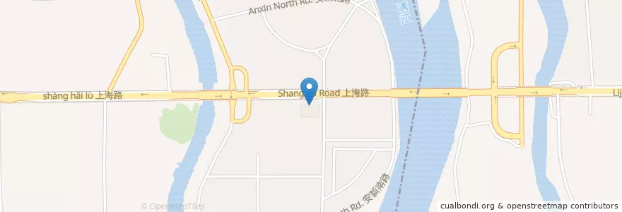 Mapa de ubicacion de 中国银行 en Chine, Guangxi, 桂林市, 象山区, 象山街道.
