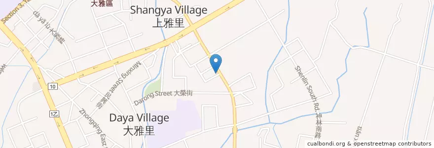 Mapa de ubicacion de Gogoro 電池交換站 en 臺灣, 臺中市, 大雅區.