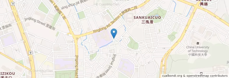 Mapa de ubicacion de 七彩東石蚵仔大腸麵線 en Taiwan, Nuova Taipei, Taipei, 文山區.