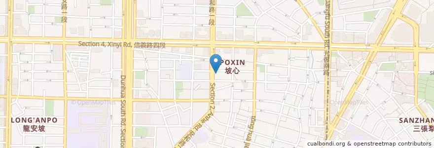 Mapa de ubicacion de Kamekona Hawaii鐵板燒 en Tayvan, 新北市, Taipei, 大安區.
