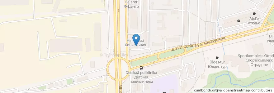 Mapa de ubicacion de Зоодоктор en Rússia, Distrito Federal Central, Москва, Северо-Восточный Административный Округ, Район Отрадное.