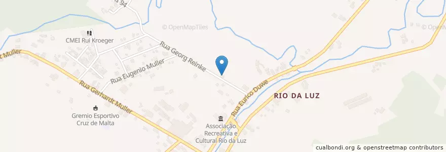 Mapa de ubicacion de Posto de Saúde Cirilo Reinke en ブラジル, 南部地域, サンタ カタリーナ, Região Geográfica Intermediária De Joinville, Microrregião De Joinville, Jaraguá Do Sul.