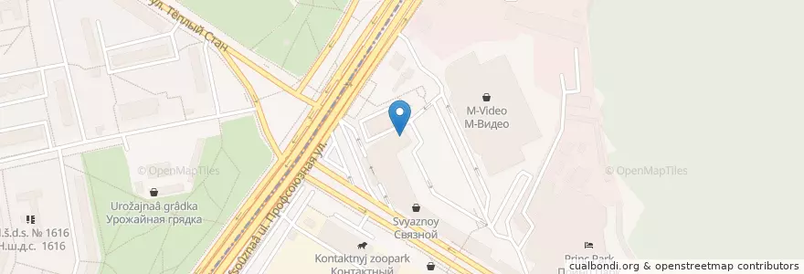Mapa de ubicacion de Макдоналдс  en Rusia, Центральный Федеральный Округ, Москва, Юго-Западный Административный Округ, Район Ясенево.