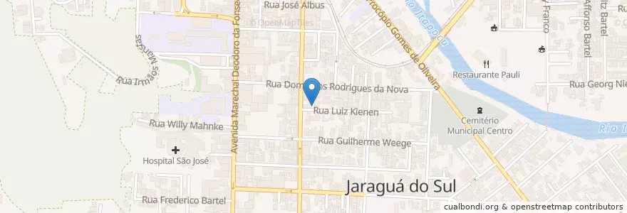 Mapa de ubicacion de Dental Plus en 브라질, 남부지방, 산타카타리나, Região Geográfica Intermediária De Joinville, Microrregião De Joinville, Jaraguá Do Sul.