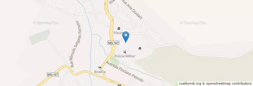 Mapa de ubicacion de Escola Estadual Clóvis Salgado en Brazil, Jihovýchodní Region, Minas Gerais, Microrregião São Lourenço, Região Geográfica Intermediária De Varginha, Cambuquira.