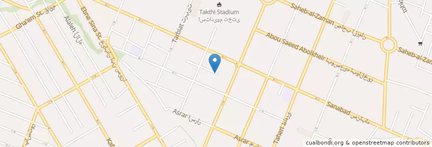 Mapa de ubicacion de خانه علی en イラン, ラザヴィー・ホラーサーン, شهرستان مشهد, مشهد, بخش مرکزی شهرستان مشهد.